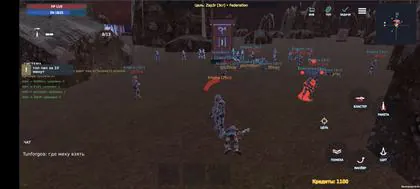 Three factions fighting for territory on a rocky battlefield